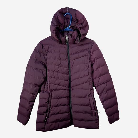 32 Degreez Heat Ladies Sz Medium Light Weight Down Puffer Coat Jacket Purple EUC - Picture 1 of 11